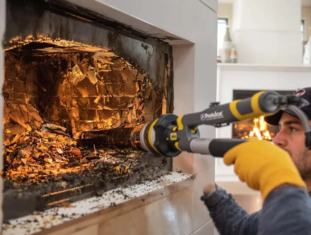 Professional chimney cleaning by Beachwood Chimney Sweep in Beachwood, OH
