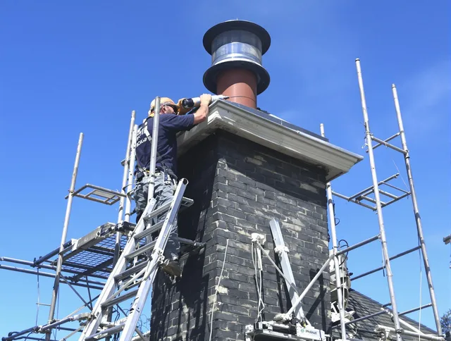 Sturdy chimney crown finished by Beachwood Chimney Sweep in Beachwood, OH