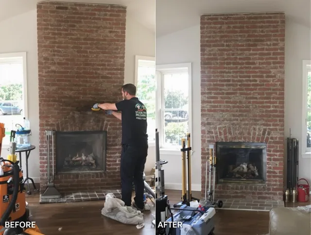 Finished chimney sweeping service by Beachwood Chimney Sweep in Beachwood, OH