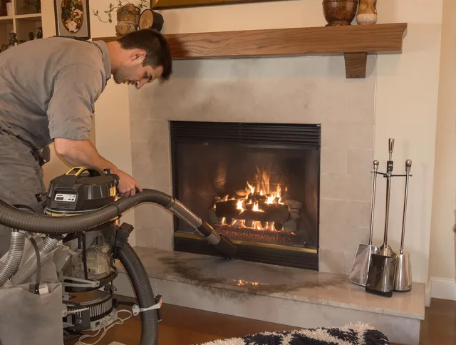 Routine fireplace upkeep by Beachwood Chimney Sweep in Beachwood, OH