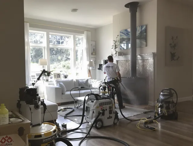 Soot removal service by Beachwood Chimney Sweep for a fireplace in Beachwood, OH